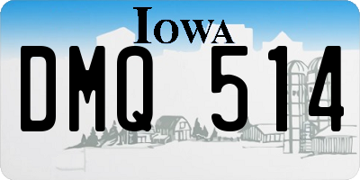 IA license plate DMQ514