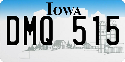 IA license plate DMQ515