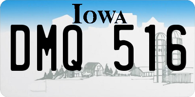 IA license plate DMQ516