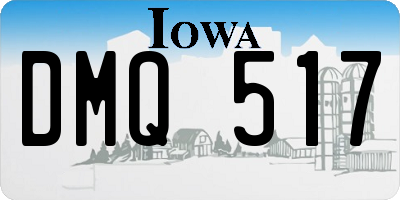 IA license plate DMQ517