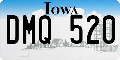 IA license plate DMQ520