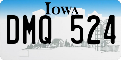 IA license plate DMQ524