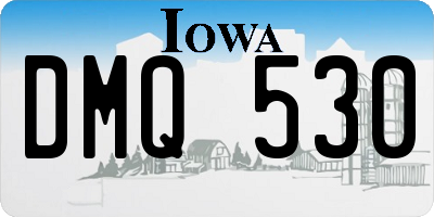 IA license plate DMQ530