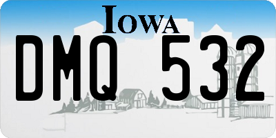 IA license plate DMQ532