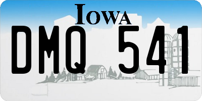 IA license plate DMQ541