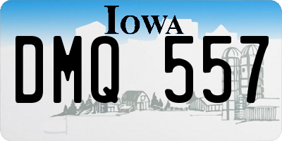 IA license plate DMQ557