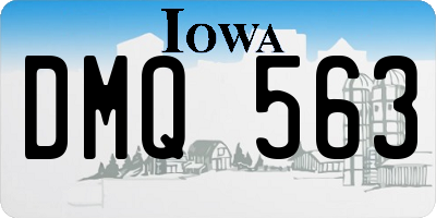 IA license plate DMQ563