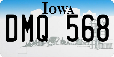 IA license plate DMQ568