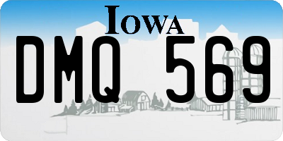 IA license plate DMQ569