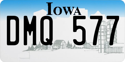 IA license plate DMQ577
