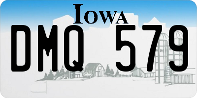 IA license plate DMQ579
