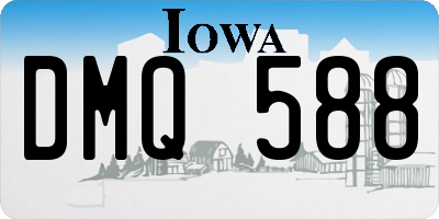 IA license plate DMQ588