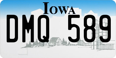 IA license plate DMQ589