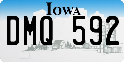 IA license plate DMQ592
