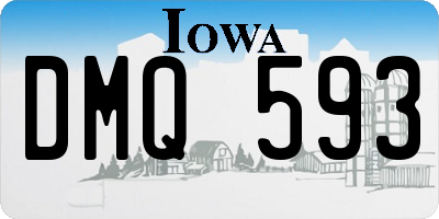 IA license plate DMQ593