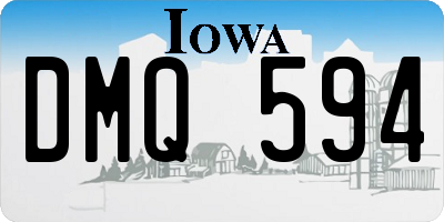 IA license plate DMQ594
