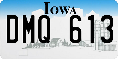 IA license plate DMQ613