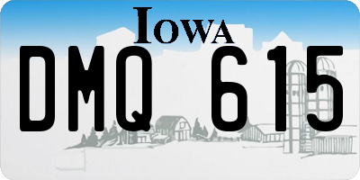 IA license plate DMQ615