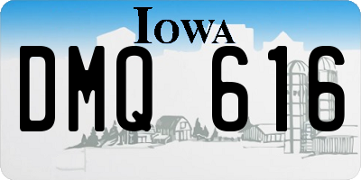 IA license plate DMQ616