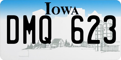 IA license plate DMQ623
