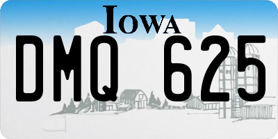IA license plate DMQ625