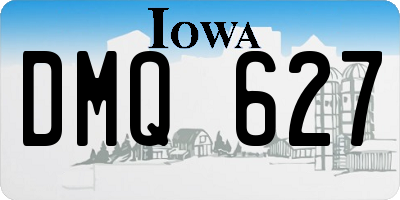 IA license plate DMQ627