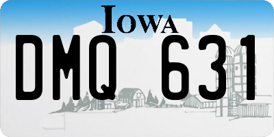 IA license plate DMQ631