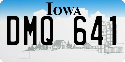 IA license plate DMQ641