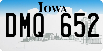 IA license plate DMQ652