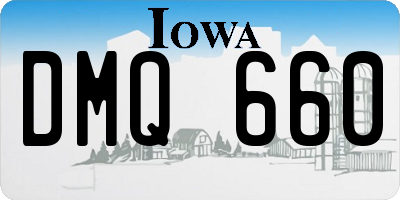 IA license plate DMQ660