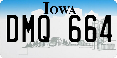 IA license plate DMQ664