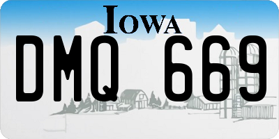 IA license plate DMQ669