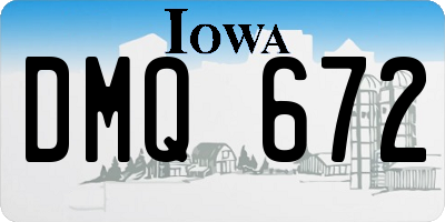 IA license plate DMQ672