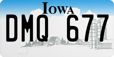 IA license plate DMQ677