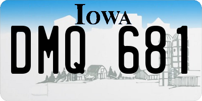 IA license plate DMQ681