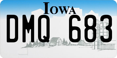 IA license plate DMQ683