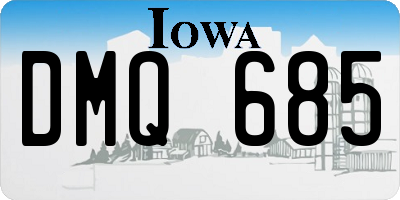 IA license plate DMQ685