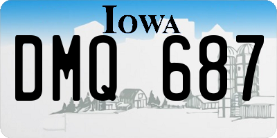 IA license plate DMQ687