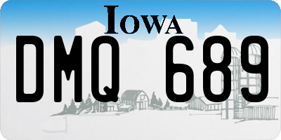 IA license plate DMQ689