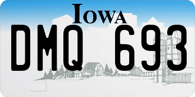 IA license plate DMQ693