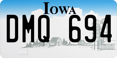 IA license plate DMQ694