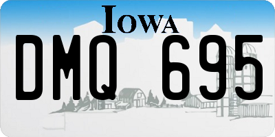 IA license plate DMQ695