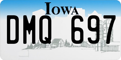 IA license plate DMQ697