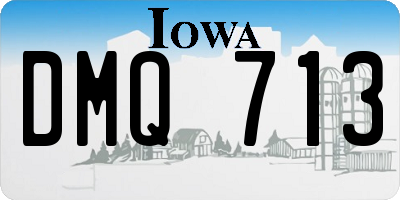 IA license plate DMQ713