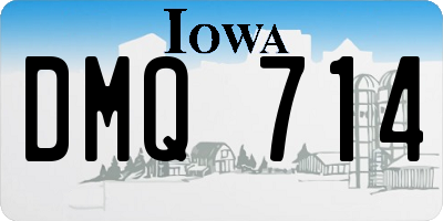 IA license plate DMQ714
