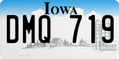 IA license plate DMQ719