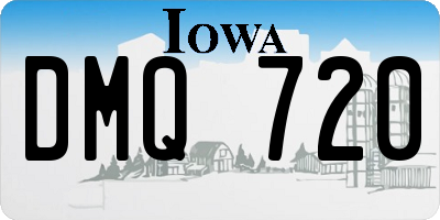 IA license plate DMQ720