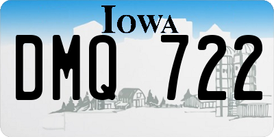 IA license plate DMQ722