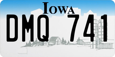 IA license plate DMQ741