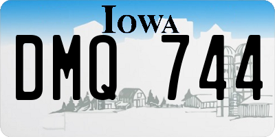 IA license plate DMQ744